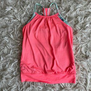 Ivivva workout top, size youth 14, built-in sports bra